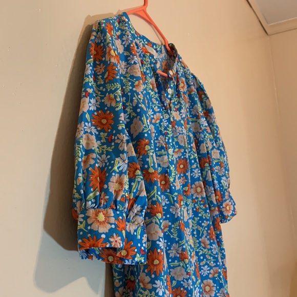 Loft Floral Button Blouse - Picture 5 of 7